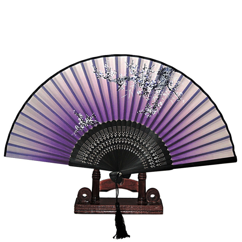  Fan - Plum tree in bloom [M04] - Dark purple