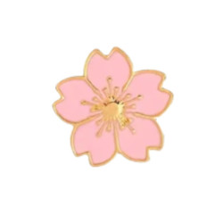 Brooch - Flower - Pink