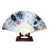  Fan - Flowers [Light] with case - White/pink/blue