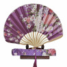  Fan - Bold shell-shaped with case - Purple
