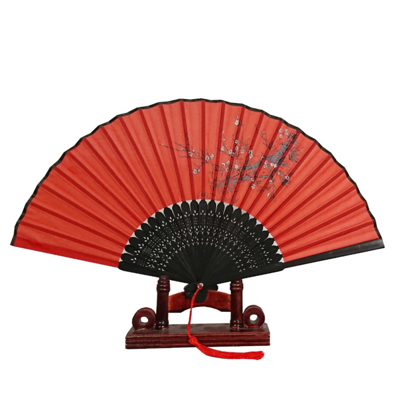  Fan - Plum tree in bloom [M02] - Red
