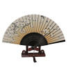  Fan - Butterflies with flowers [M3] - Yellow [Black]