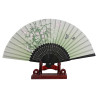  Fan - Butterflies with flowers [M11] - Green [Black]