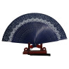  Fan - Spanish style with border - Blue