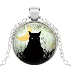 Glass necklace with motif...