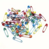 Safety pins - Small - Multi-color - 50pcs