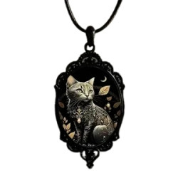  Glass necklace with motif...