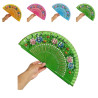 Fan - Hand painted in wood - Spanish style Flowers - Multiple color choices