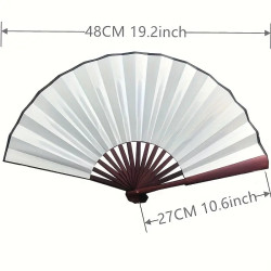  Fan - Solid color - Large 27cm - Multiple color choices