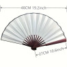  Fan - Solid color - Large 27cm - Multiple color choices