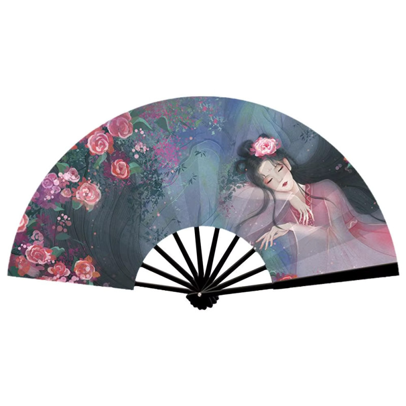  Fan - Large 30cm [S5] - Sleeping Flower