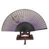  Fan - Butterflies with flowers [M18] - Purple [Black]