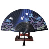  Fan - Butterflies with flowers [M4] with case - Dark Blue Lily