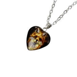  Glass necklace with motif...