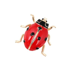 Brooch - Green beetle - Scarab
