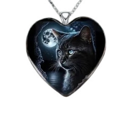 Glass necklace with motif...