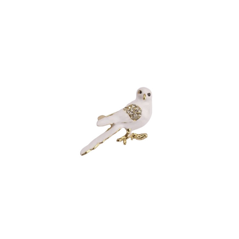  Brooch - Dove - White