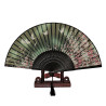  Fan - Butterflies with flowers [M6] - Green [Black]