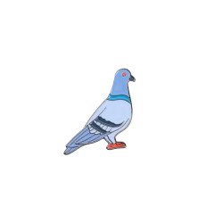  Brooch - Pin - Dove - Blue