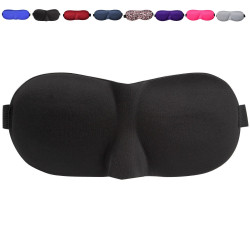 Sleeping mask with shaped foam
