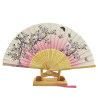 Fan - Butterflies with flowers [M01] - Green