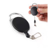  Black Lanyard - Retractable Access Card / Keychain - Yo-yo Function