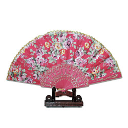  Fan - Rosy red roses -...