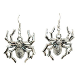 Earrings - Silver spider