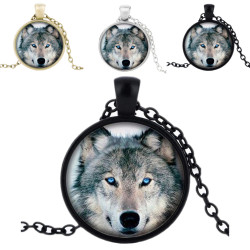  Glass necklace with motif...