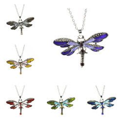  Necklace - Dragonfly with...