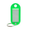  Keychain with name tag [Oval] - 10-pack - Multiple color choices