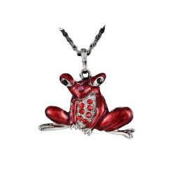  Necklace - Red frog - 70cm...