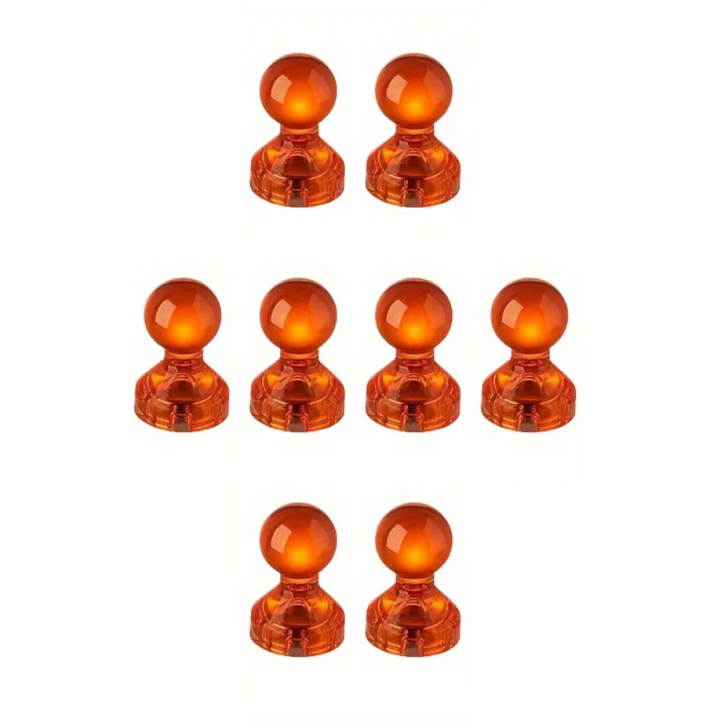  Fridge magnet - Pin magnet - Acrylic - 8pcs - Orange