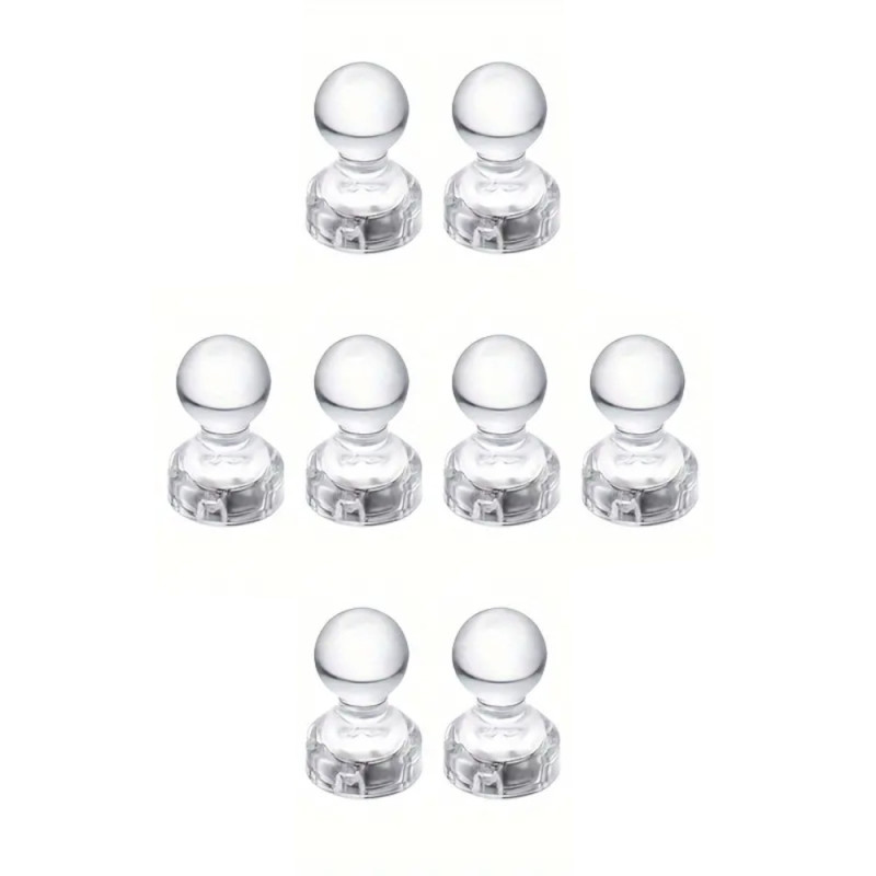  Fridge magnet - Pin magnet - Acrylic - 8pcs - White