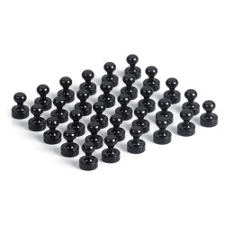  Pin Magnet [Round] - Black...