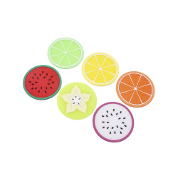  Silicone drink coasters -...