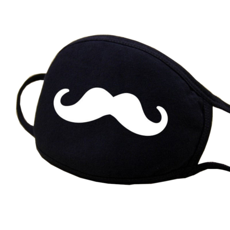  Face mask - Black - Mustache - Masquerade