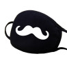  Face mask - Black - Mustache - Masquerade