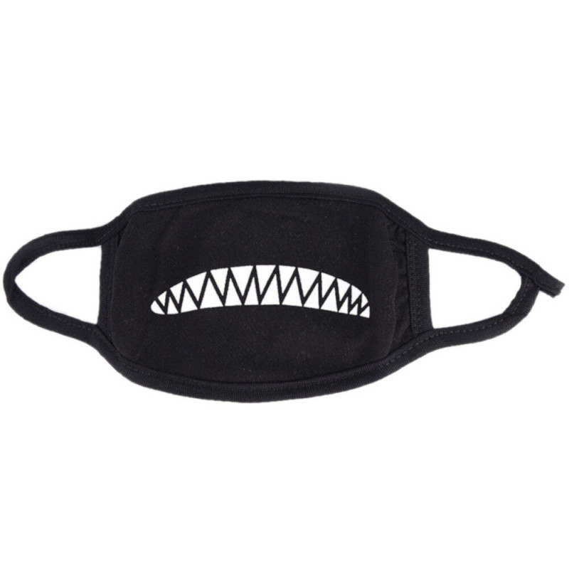  Face mask - Black - Shark teeth - Masquerade