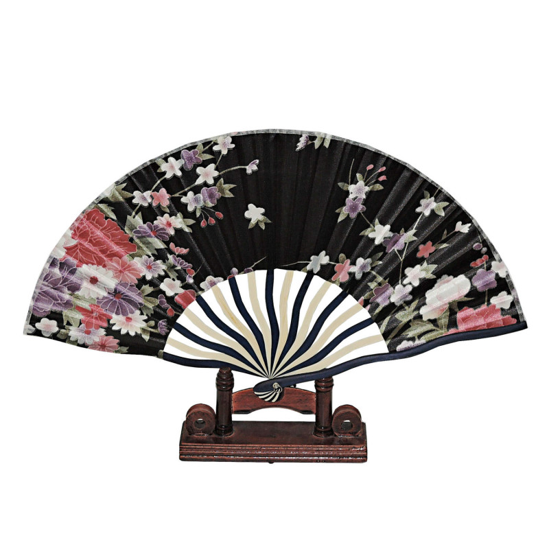 Fan - Wavy Crescent [Blue] - Black