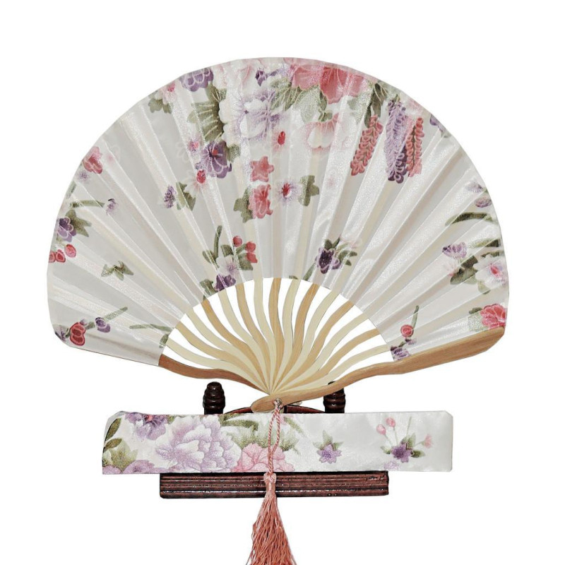  Fan - Bold shell-shaped with case - White/mixed