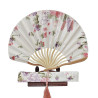  Fan - Bold shell-shaped with case - White/mixed