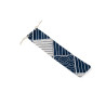 Larger fan case with pattern - Blue - White - Boxes