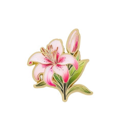 Brooch - Pin - Flower - Lotus