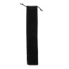 Extra large solid color velvet fan case - Black
