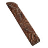 Fan case with embroidered pattern - Brown/orange/yellow