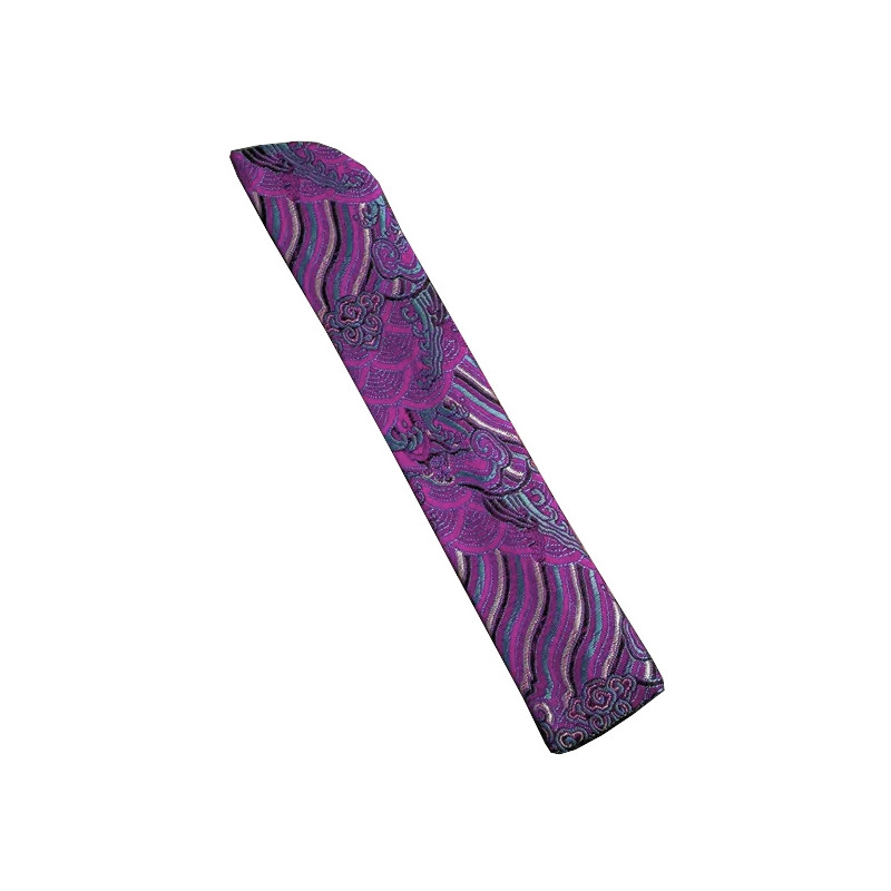 Fan case with embroidered pattern - Purple/pink/turquoise