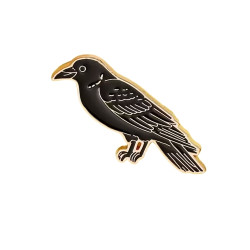 Brooch - Pin - Crow - Raven...