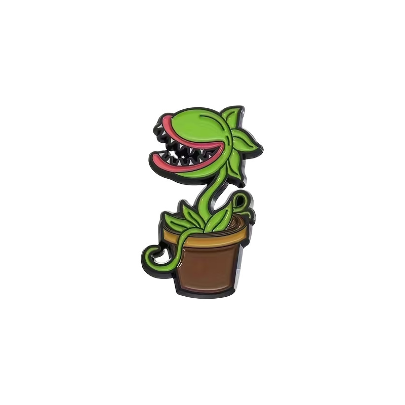 Brooch - Pin - Carnivorous flower - Piranha Plant