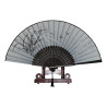  Fan - Butterflies with flowers [M2] - Grey
